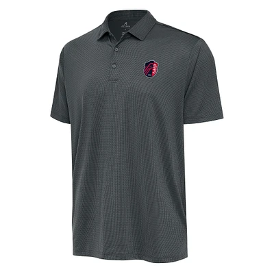 Men's Antigua Charcoal St. Louis City SC Big & Tall Ellipse Polo