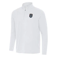 Men's Antigua White San Diego FC Intent Quarter-Zip Jacket