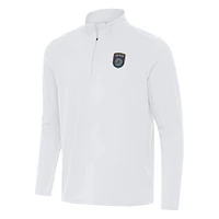 Men's Antigua White San Diego FC Intent Quarter-Zip Jacket