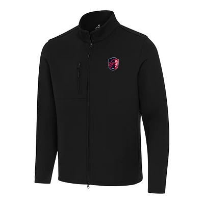 Men's Antigua Black St. Louis City SC Objection Full-Zip Jacket