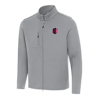 Men's Antigua Gray St. Louis City SC Objection Full-Zip Jacket