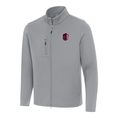 Men's Antigua Gray St. Louis City SC Objection Full-Zip Jacket