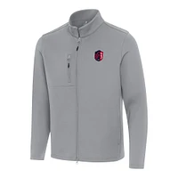 Men's Antigua Gray St. Louis City SC Objection Full-Zip Jacket