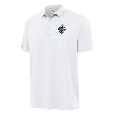Men's Antigua White Vancouver Whitecaps FC Reprocess Polo