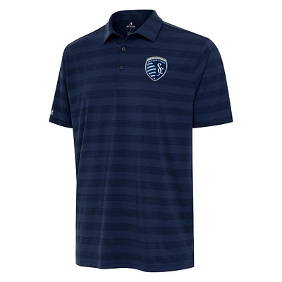 Men's Antigua Navy Sporting Kansas City  Tunnel Polo