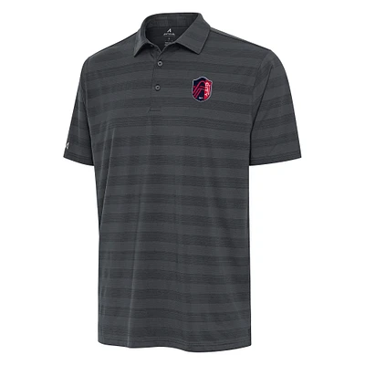 Men's Antigua Charcoal St. Louis City SC  Tunnel Polo