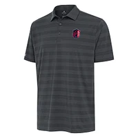 Men's Antigua Charcoal St. Louis City SC  Tunnel Polo