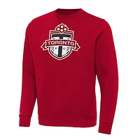Men's Antigua Red Toronto FC Big & Tall Team Crest Victory Pullover Sweatshirt