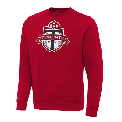 Men's Antigua Red Toronto FC Big & Tall Team Crest Victory Pullover Sweatshirt
