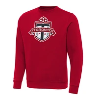 Men's Antigua Red Toronto FC Big & Tall Team Crest Victory Pullover Sweatshirt