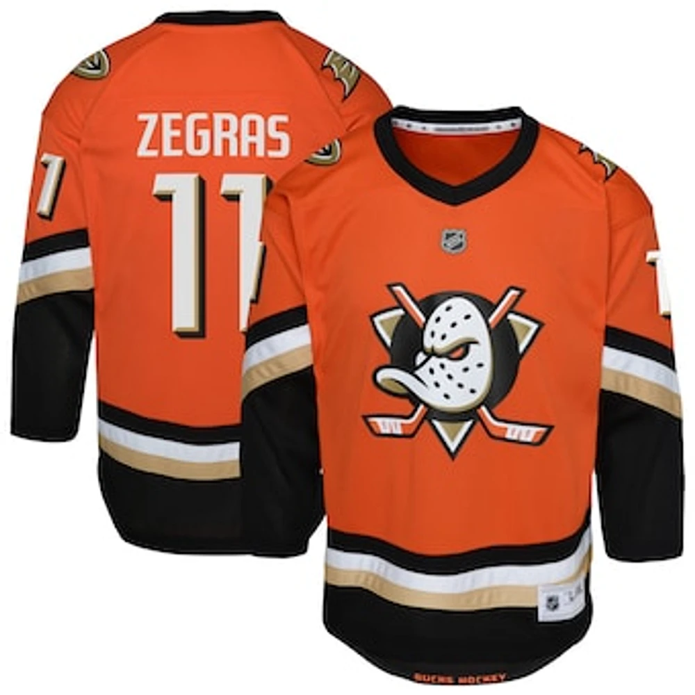 Youth Trevor Zegras Orange Anaheim Ducks Replica Player Jersey