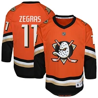 Preschool Trevor Zegras Orange Anaheim Ducks Replica Player Jersey