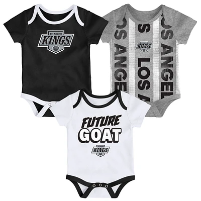Infant Los Angeles Kings Loyal Buddies Three-Pack Bodysuit Set