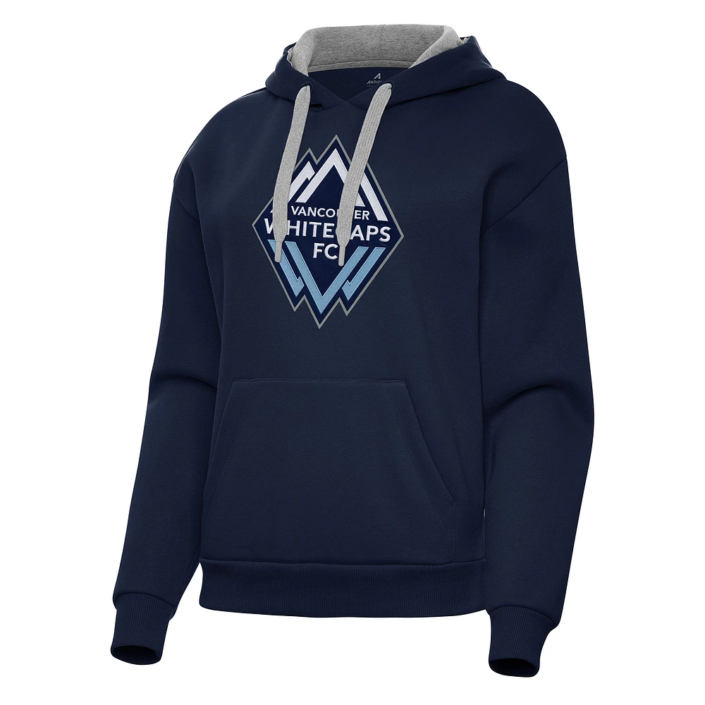 Women's Antigua Deep Sea Blue Vancouver Whitecaps FC Victory Pullover Hoodie