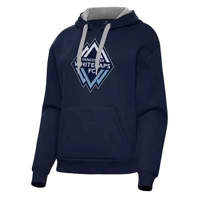Women's Antigua Deep Sea Blue Vancouver Whitecaps FC Victory Pullover Hoodie