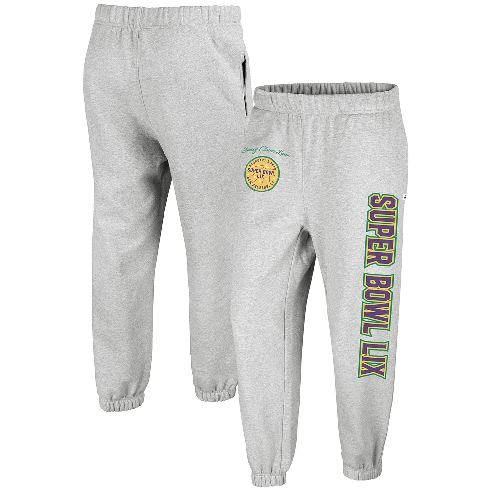 Women's '47 x Stoney Clover Heather Gray Super Bowl LIX Get Hyped Jogger Sweatpants