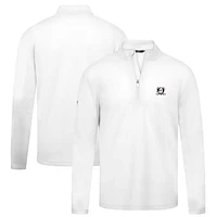 Men's Levelwear White Anaheim Ducks Heron Insignia Core Quarter-Zip Jacket