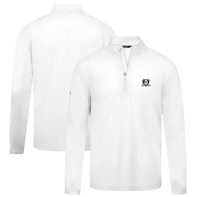 Men's Levelwear White Anaheim Ducks Heron Insignia Core Quarter-Zip Jacket