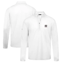 Men's Levelwear White Anaheim Ducks Heron Insignia Core Quarter-Zip Jacket