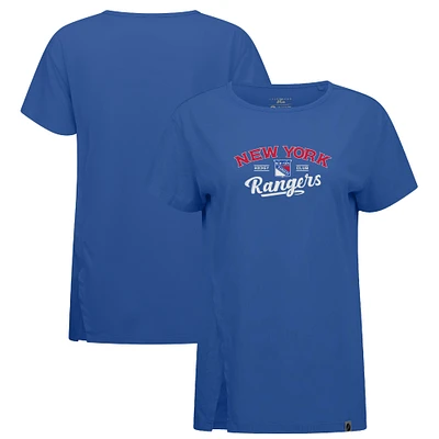 Women's Levelwear Blue New York Rangers Influx Ice Wall T-Shirt