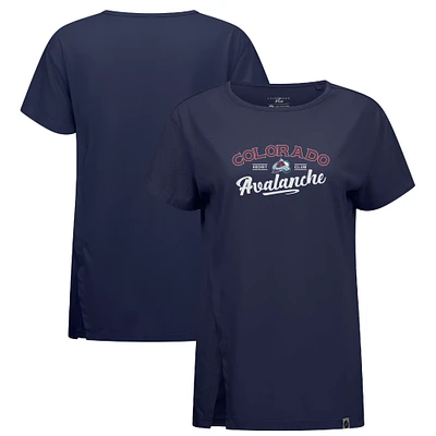 Women's Levelwear Navy Colorado Avalanche Influx Ice Wall T-Shirt