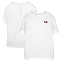 Women's Levelwear White Montreal Canadiens Tulip Primary Logo T-Shirt
