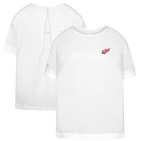 Women's Levelwear White Detroit Red Wings Tulip Primary Logo T-Shirt