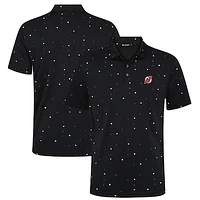 Men's Levelwear Black New Jersey Devils Confetti Insignia Core Polo