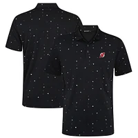 Men's Levelwear Black New Jersey Devils Confetti Insignia Core Polo