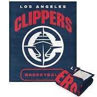The Northwest Group  LA Clippers 50" x 60" High Block Silk Touch Sherpa Throw Blanket