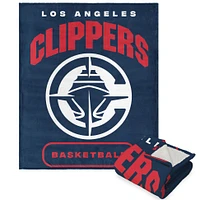 The Northwest Group  LA Clippers 50" x 60" High Block Silk Touch Sherpa Throw Blanket