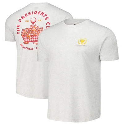 Men's Imperial White 2024 Presidents Cup Poutine Tri-Blend T-Shirt