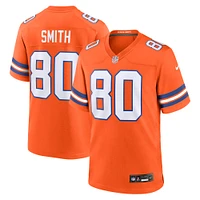 Men's Nike Rod Smith Orange Denver Broncos Mile High Collection 1977 Throwback Retired Player Game Jersey