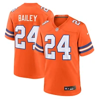 Men's Nike Champ Bailey Orange Denver Broncos Mile High Collection 1977 Throwback Retired Player Game Jersey