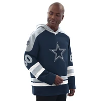 Men's Starter  Navy Dallas Cowboys Fashion Jersey Hoodie