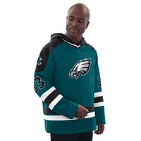 Men's Starter  Midnight Green Philadelphia Eagles Fashion Jersey Hoodie