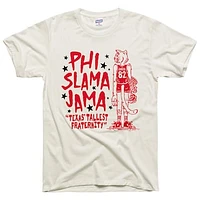 Unisex Charlie Hustle White Houston Cougars Phi Slama Jama Retro T-Shirt