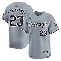 Men's Nike Andrew Benintendi White Chicago Sox Road Limited Player Jersey
