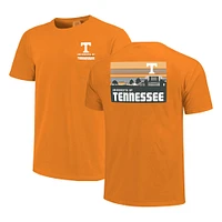 Men's Tennessee Orange Volunteers Striped Campus Skyline T-Shirt