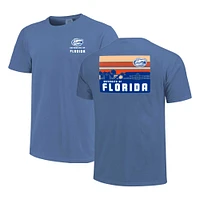 Men's Royal Florida Gators Striped Campus Skyline T-Shirt