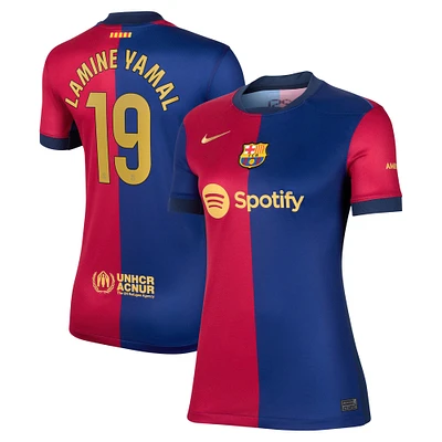 Women's Nike Lamine Yamal Royal Barcelona 2024/25 Home Replica Player Jersey