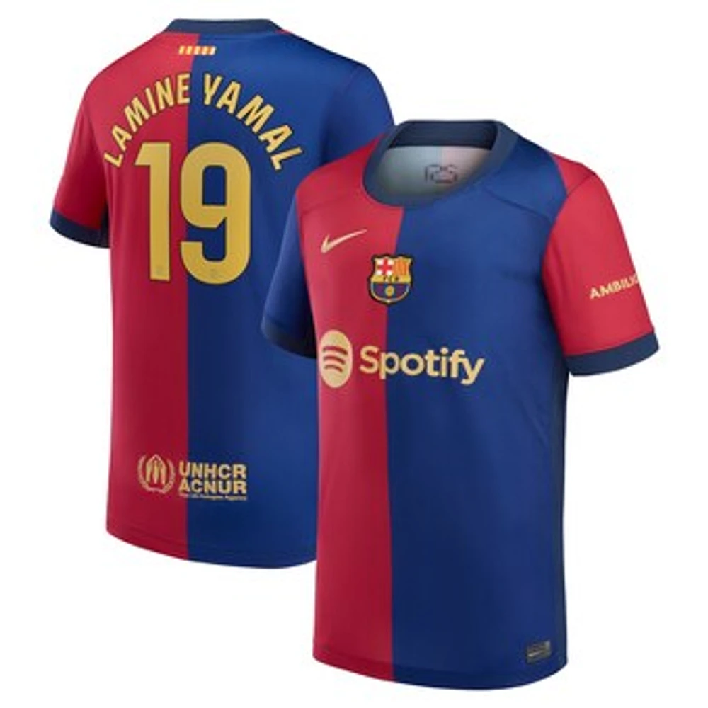 Youth Nike Lamine Yamal Royal Barcelona 2024/25 Home Replica Player Jersey