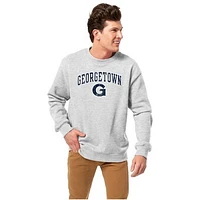 Men's League Collegiate Wear Heather Gray Georgetown Hoyas Essentials 2.0 Fleece Pullover Sweatshirt
