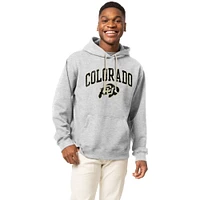 Men's League Collegiate Wear Heather Gray Colorado Buffaloes Essentials 2.0 Fleece Pullover Hoodie