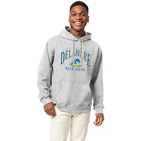 Men's League Collegiate Wear Heather Gray Delaware Fightin' Blue Hens Essentials 2.0 Fleece Pullover Hoodie