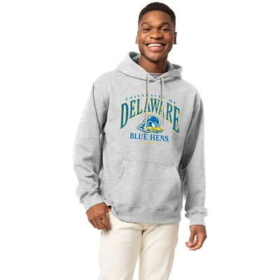 Men's League Collegiate Wear Heather Gray Delaware Fightin' Blue Hens Essentials 2.0 Fleece Pullover Hoodie