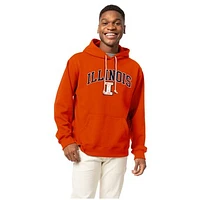 Men's League Collegiate Wear Orange Illinois Fighting Illini Essentials 2.0 Fleece Pullover Hoodie