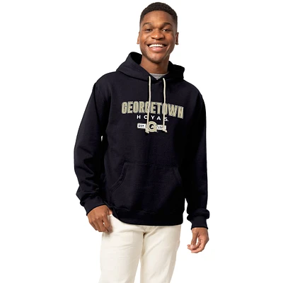 Men's League Collegiate Wear Navy Georgetown Hoyas Essentials 2.0 Fleece Pullover Hoodie
