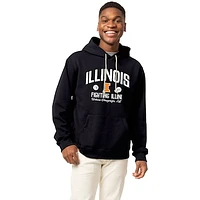 Men's League Collegiate Wear Navy Illinois Fighting Illini Essentials 2.0 Fleece Pullover Hoodie
