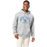 Men's League Collegiate Wear Heather Gray Kentucky Wildcats Essentials 2.0 Fleece Pullover Hoodie